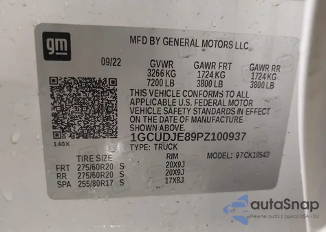 2023 Chevrolet Silverado 1500 4Wd Short Bed High Country from USA, damaged, VIN 1GCUDJE89PZ100937